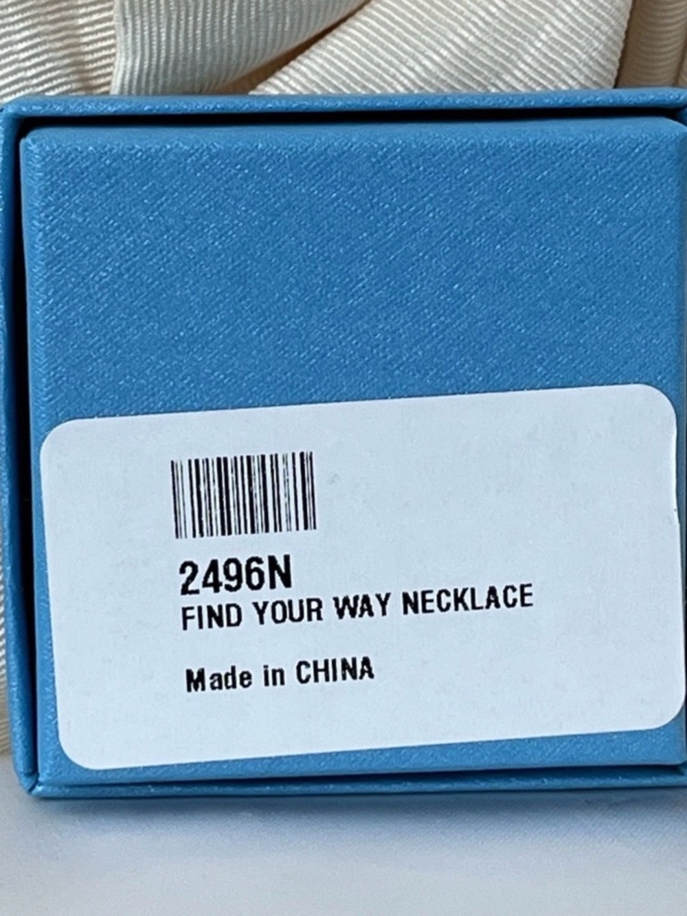 Swarovski Touchstone Crystal Silver Blue “Find Your Way” Pendant Necklace NWT - Picture 4 of 8